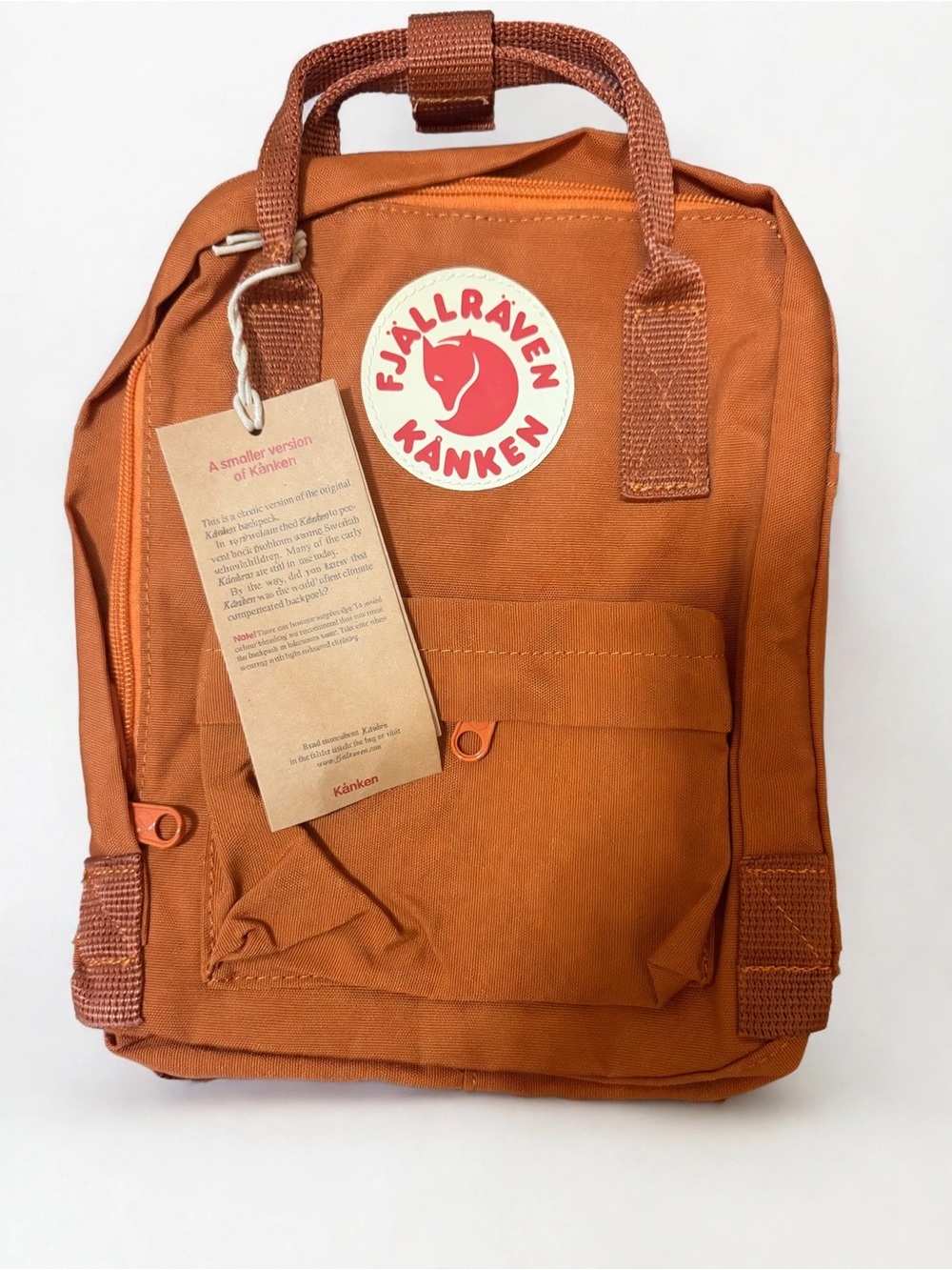 Fjällräven Kånken Mini-Backpack [Rust/Tan] — New